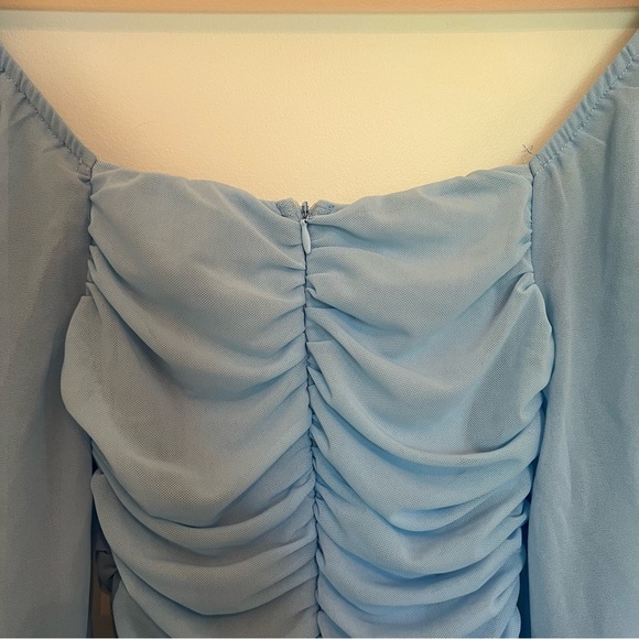 Hello Molly Bodycon Baby Blue Mini Dress Small - Picture 9 of 10